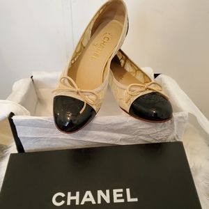 Chanel ballerina flats shoes